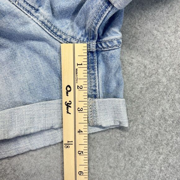 Hollister Easy Fit Boyshort Shorts Women’s 31 Low Rise Light Wash Button Fly - Picture 13 of 15